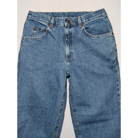 Vintage Lee‎ Jeans 34x32 Straight Leg Blue Denim USA Classic Fit - Picture 2 of 16